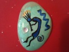Thumbnail image of Kokopelli in blue and gold